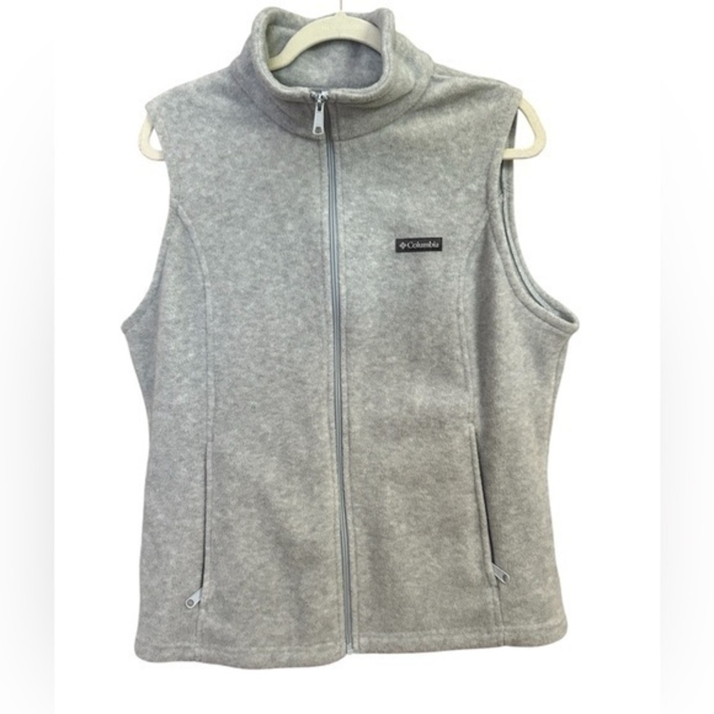 NWOT Columbia Heather Gray Sleeveless Fleece Vest, XL